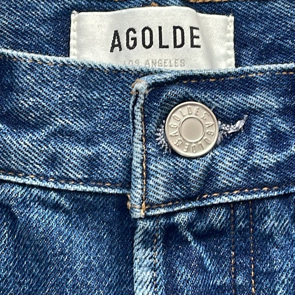 AGOLDE Denim Parker Vintage Cut Off Shorts 26W, 11.25" rise,2.5" inseam•5 Pocket - Picture 4 of 12